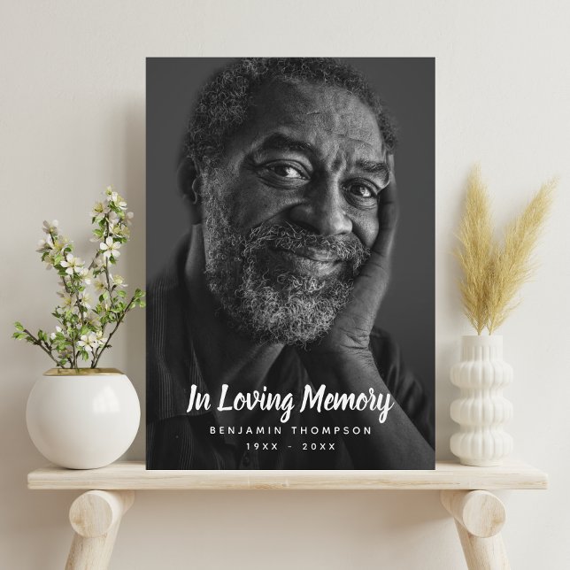 Placa Expositora Personalizado Foto Homenaje conmemorativo personal (Photo Memorial Plaque)