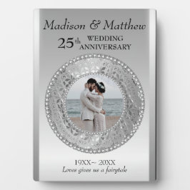 Placa Expositora Personalizado Foto Plata Antecedentes Plaque