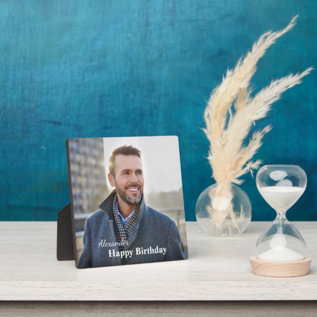 Placa Expositora Personalizado fotográfico de cumpleaños (in situ)