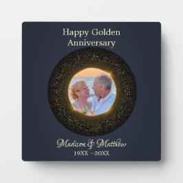Placa Expositora Personalizado Glittering de foto 50 años