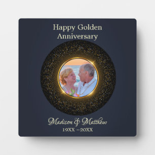 Placa Expositora Personalizado Glittering de foto 50 años