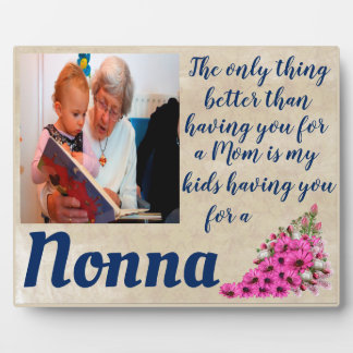 Placa Expositora Personalizado La Única Cosa Mejor Nonna Plaque