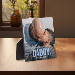Placa Expositora Personalizado lindo foto Keepsake DADDY Gift<br><div class="desc">Plaque de fotos Personalizado moderno con el texto 'No hay nadie como DADDY' que incluye una combinación de escritura y tipografía de sans y un lindo corazón. Personaliza con el nombre de quién es. Esta placa funcionaría para cualquier miembro especial de la familia (abuelo, tío, hermano o sobrino). Un precioso...</div>