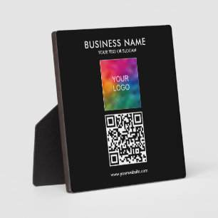 Placa Expositora Personalizado Logotipo comercial Eslogan Texto Cód