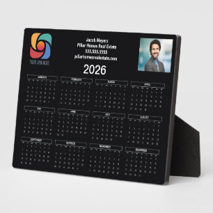 Placa Expositora Personalizado logotipo de negocios 2026 Calendario
