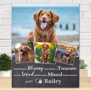 Placa Expositora Personalizado Mascota Loss Dog Memorial Rememberna