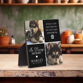 Placa Expositora Personalizado Mascota moderno en memoria de la pla