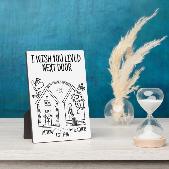 Placa Expositora Personalizado Mejor Amigo Regalo Que Te Guste Vivi (Lado)