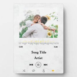 Placa Expositora Personalizado Nombre De Canción Y Foto Amor Por La