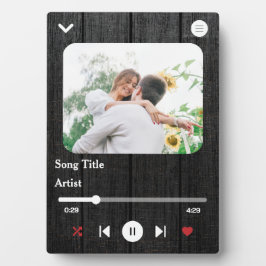 Placa Expositora Personalizado Nombre De Canción Y Foto Amor Por La