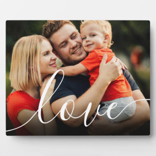 Placa Expositora Personalizado Photo Script Love