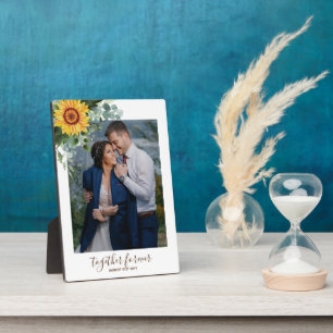 Placa Expositora Personalizado Recién Matrimonios Rústicos Eucalypt