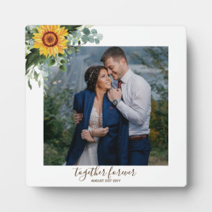 Placa Expositora Personalizado Recién Matrimonios Rústicos Eucalypt