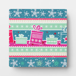 Placa Expositora Personalizado Snowflakes and Presakes