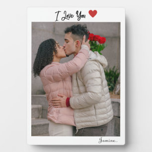 Placa Expositora Personalizado Te amo Personalizado Foto
