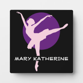 Placa Expositora Personalizar Ballet Dance Plaque