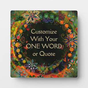 Placa Expositora Personalizar su propia Bonito floral divertida Ine