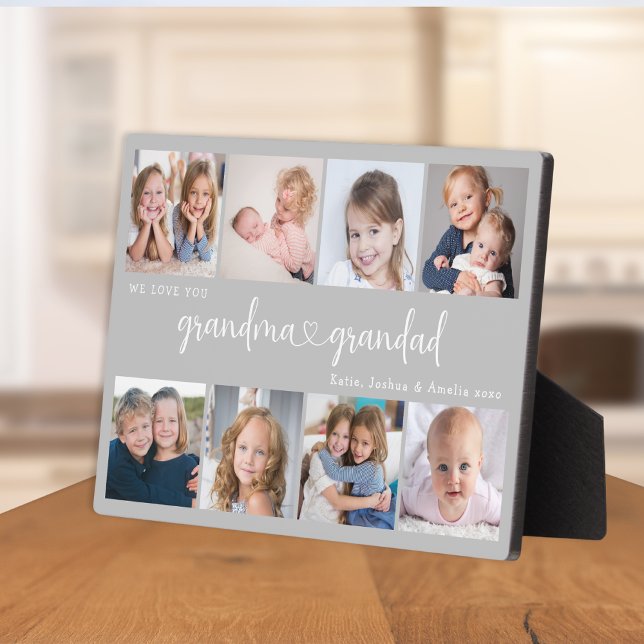 Placa Expositora Personalized 8 Photo Grandparents We Love you (Subido por el creador)