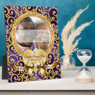 Placa Expositora Personalized Anniversary Plaques with Your PHOTO