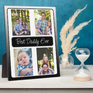 Placa Expositora Personalized Best Daddy Ever Photo Plaque