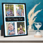 Placa Expositora Personalized Best Daddy Ever Photo  Plaque<br><div class="desc">Cute gift for dad for Father's Day,  Birthday or Christmas. Just add photos to this photo easel in the personalize area.</div>