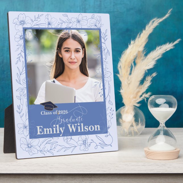 Placa Expositora Personalized Graduation Photo Keepsake Gift (Lado)