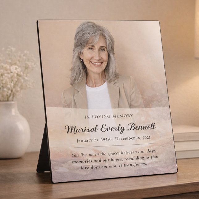 Placa Expositora Personalized Memorial Photo Plaque (Subido por el creador)