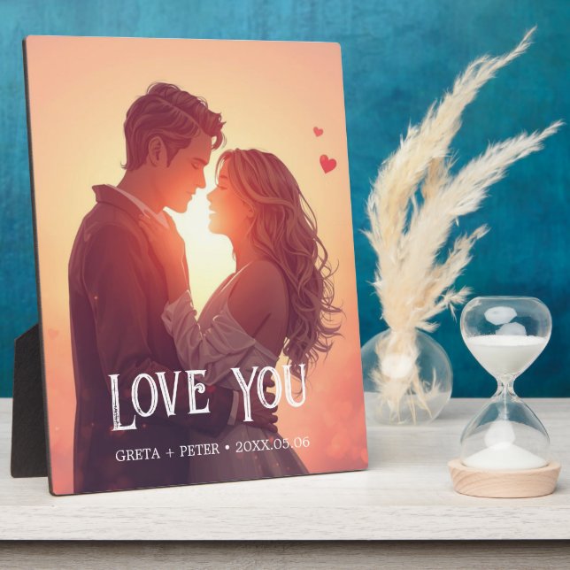 Placa Expositora Personalized Valentine’s Day Gift (Lado)