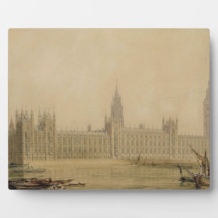 Placa Expositora Perspective View of the new Houses of Parliament,
