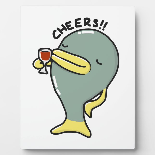 Placa Expositora Pescado de queso Plaque con comadreja (Frente)