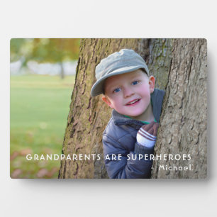 Placa Expositora Pestaña de fotos de abuelos con comadreja