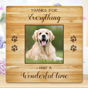 Placa Expositora Pet Loss Keepsake Personalized Dog Memorial Photo