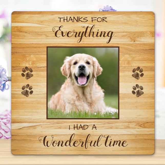 Placa Expositora Pet Loss Keepsake Personalized Dog Memorial Photo (Subido por el creador)