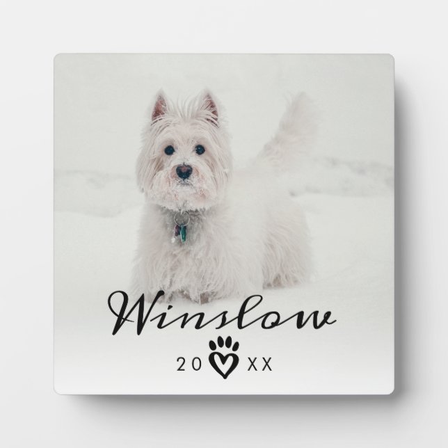 Placa Expositora Pet Loss Sympathy Keepsake Dog Pet Memorial (Frente)