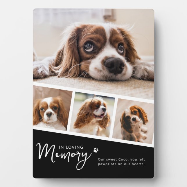 Placa Expositora Pet Memorial Photo Collage (Frente)
