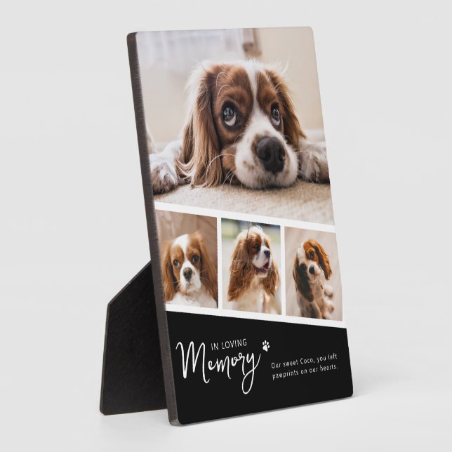 Placa Expositora Pet Memorial Photo Collage (Lado)