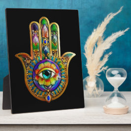 Placa Expositora Pétalos de flores de color Turquesa Tercer Ojo Ham