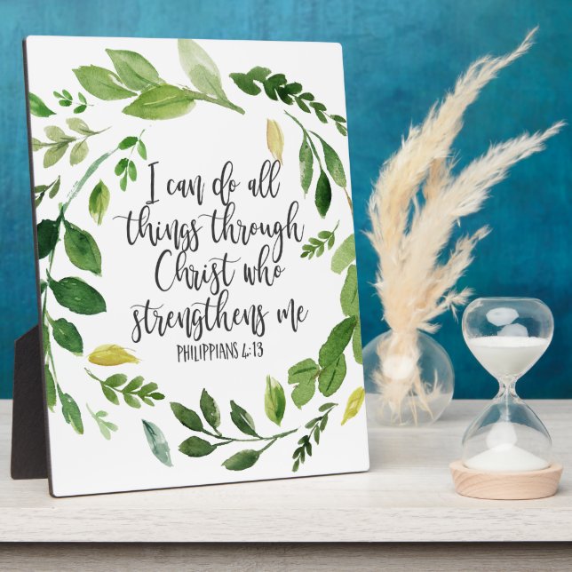 Placa Expositora Philippians Biblia Scripting verse Inspirador (Lado)