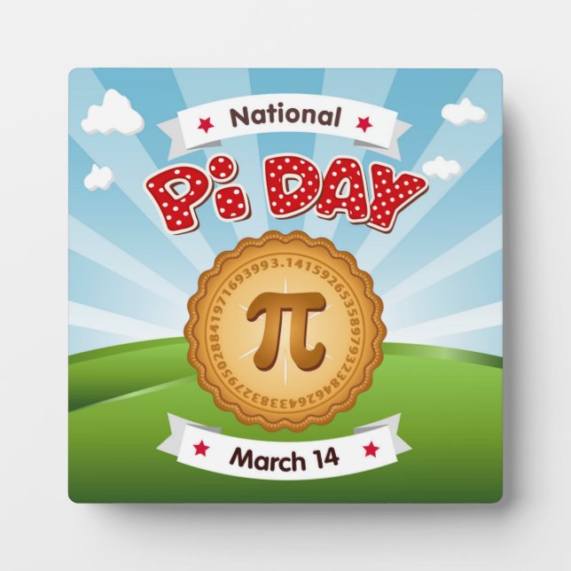 Placa Expositora Pi Day Plaque (Frente)