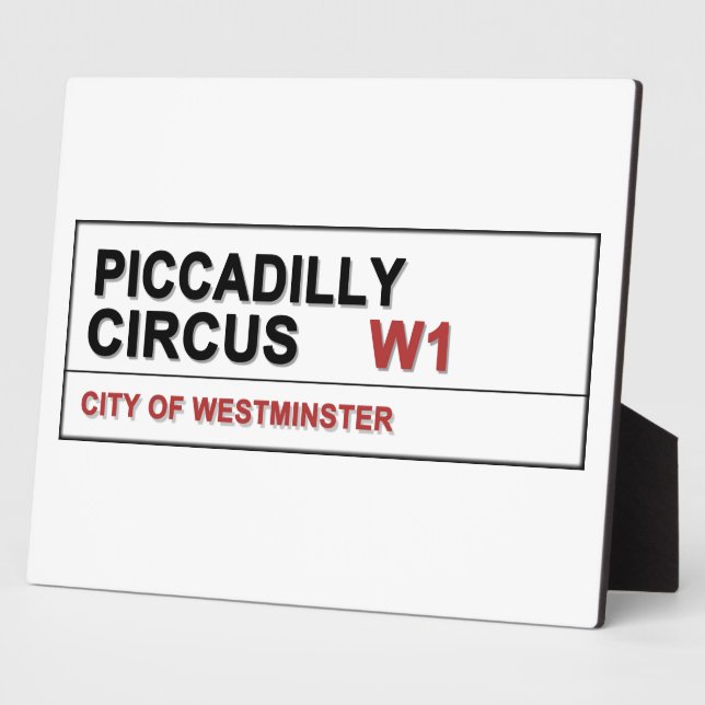 Placa Expositora Piccadilly Circus London (Lado)