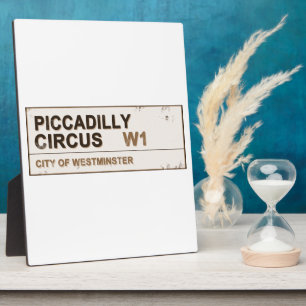 Placa Expositora Piccadilly Circus London - Vintage