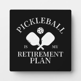 Placa Expositora pickleball es mi planta de jubilación