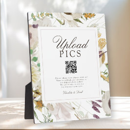Placa Expositora ¡PICS HAPPEN! Galería de códigos QR para bodas mod