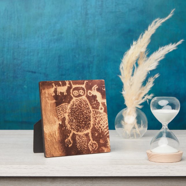 Placa Expositora Pictograma de búho Utah, cañón de 9 millas (in situ)