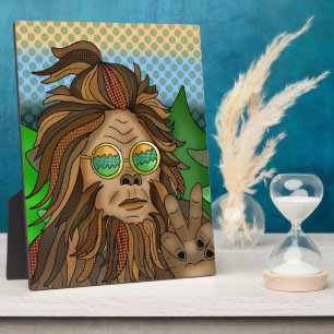Placa Expositora Pie grande Retro Pop Art Sasquatch