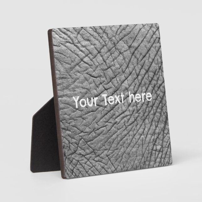 Placa Expositora Piel elefante personalizada (Anverso)