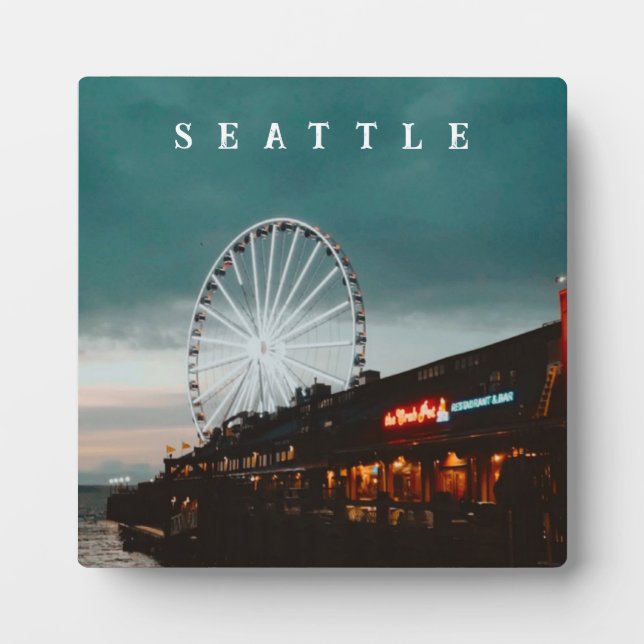 Placa Expositora Pier 57, Seattle, Washington (Frente)
