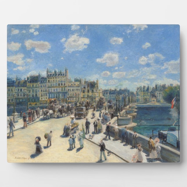 Placa Expositora Pierre A Renoir | Pont Neuf, París (Frente)