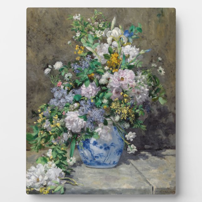 Placa Expositora Pierre-Auguste Renoir - Bouquet de primavera (Frente)