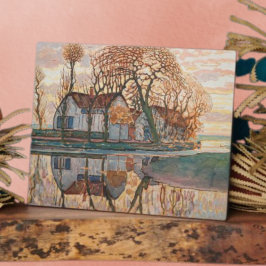 Placa Expositora Piet Mondrian - Granja Cerca De La Reimpresión De 